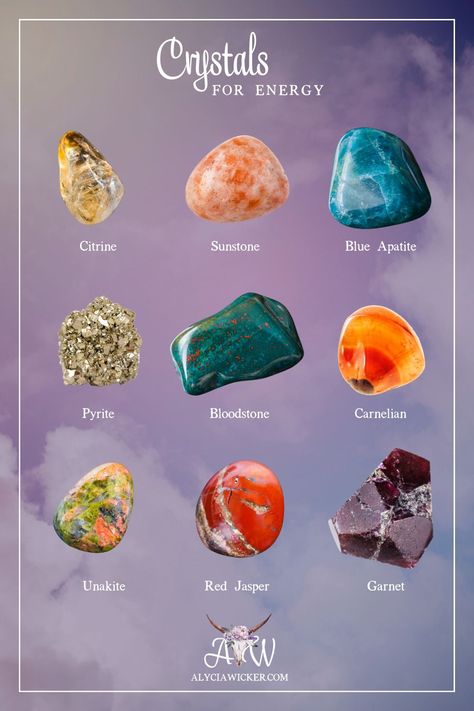 Crystals For Motivation And Energy, Crystals For Feminine Energy, Crystals For Energy Boost, Crystals For Happiness, Crystal For Energy, Crystals For Energy, Crystal Identification, Gemstones Chart, Crystal Healing Chart