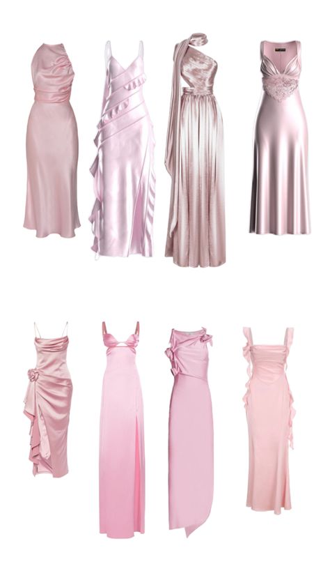 Bridesmaids dress Pink Elegant Dresses, Aesthetic Bridesmaid Dresses, Aesthetic Bridesmaid, Dreamy Wedding Dress, Clothing Guide, Dresses Classy, Cute Dress Outfits, Elegant Dresses Classy, Prom Dress Inspiration