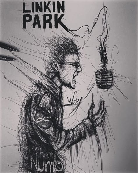 Breaking The Habit Linkin Park Art, Linkin Park Drawing, Chester Bennington Drawing, Sierra Core, Linking Park, Western Artwork, Linkin Park Chester, Metal Albums, Chester Bennington