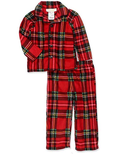 Komar Kids Toddler Boys Traditional Holiday Christmas Plaid Coat Style Pajamas  #holiday #christmas #pajama #boys #toddler #plaid #yankeetoybox #amazon #shopamazon Pajamas Amazon, Pajamas Plaid, Cute Christmas Pajamas, Kids Flannel, Holiday Plaid, Christmas Pjs, Christmas Plaid, Coat Style, Boys Plaid