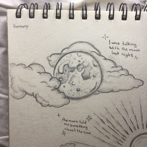 Dreaming Drawing Ideas, Impressive Things To Draw, Watercolor Ideas Aesthetic Easy, Sky Drawing Ideas, Cute Sky Drawing, Poem Drawings Ideas, April Drawing Ideas, Sketches Of The Moon, November Drawings Easy