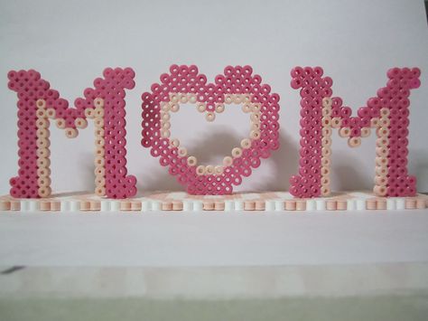 Mom Frame (You can add pictures) - Mother's Day  perler beads by Angela Albergo Perler Bead Mother’s Day, Mother’s Day Perler, Perler Bead Mothers Day Ideas, Mothers Day Perler Bead Patterns, Mom Perler Beads, Present Perler Beads, Mothers Day Perler Beads, Mom Frame, Melty Bead Patterns