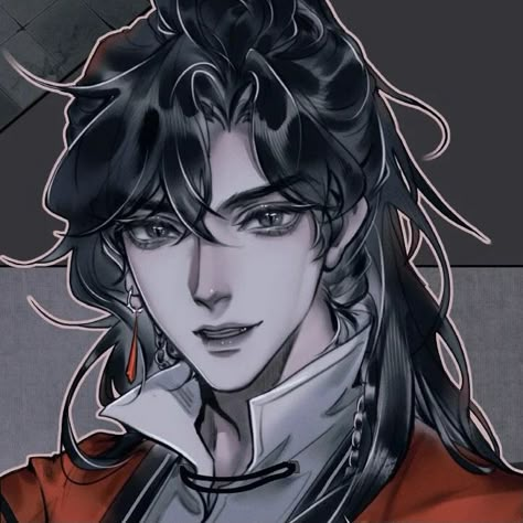 San Lang / Hua Cheng | Manhua: Heaven Official’s Blessing | Author: Mo Xiang Tong Xiu | Artist: STARember Hua Cheng, Cool Anime Guys, Heaven's Official Blessing, Manhwa Manga, White Cat, Art Style, Anime Icons, Beautiful Art, Anime Boy