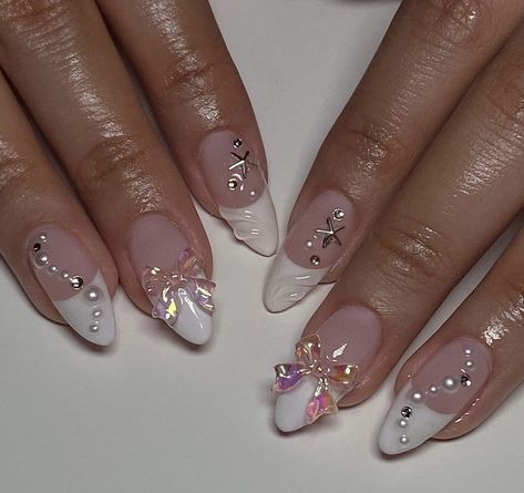 Blush Nails, Soft Nails, Gem Nails, Cuticle Pusher, Minimalist Nails, Nail Charms, Funky Nails, Pretty Acrylic Nails, Chic Nails