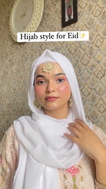 Hijab With Earrings, Mecca Images, Hijab Look, Hijab Styles, Modest Wear, Hijab Tutorial, Hijab Style, Mecca, Hijab Fashion