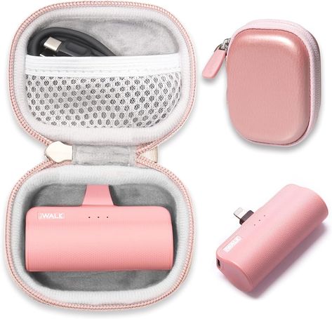 Small, fits in pocket or purse easily, last all day - comes in all different colors Portable Charger Samsung, Mini Powerbank, Power Bank Charger, Charger For Iphone, Purple Bag, Watch Charger, Charger Cord, Charger Accessories, Portable Power Bank