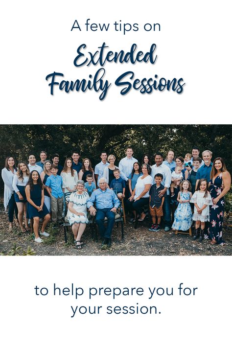 A few tips on Extended Family Sessions to help prepare you for your session. #extendedfamilysessions #largefamilyposeideas #largefamilysession #familyportraits #family Large Family Prompts, Large Extended Family Photo Shoot Ideas, Large Multi Family Photo Shoot Ideas, Family Reunion Photoshoot Ideas, Large Extended Family Photos, Large Family Group Photos, 4 Generations Photo Ideas, Large Group Family Pictures, Family Reunion Picture Ideas