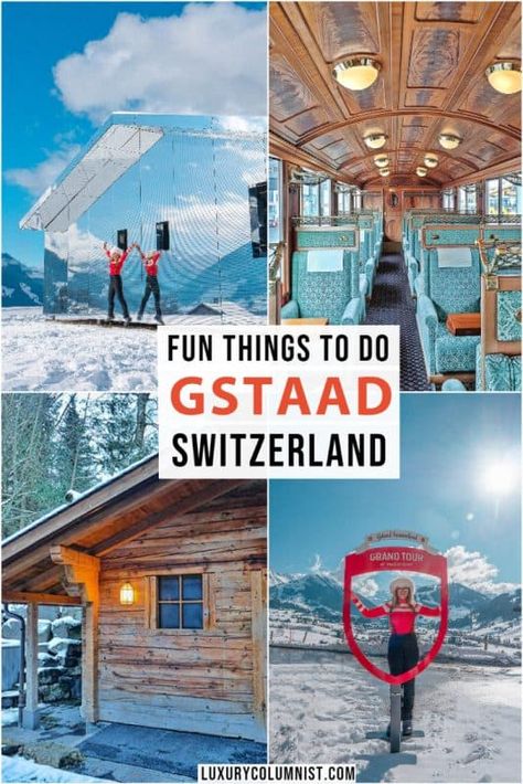 Swiss Honeymoon, Cheese Grotto, Little Switzerland Nc, Switzerland In Winter, Gstaad Switzerland, Swiss Ski, Travel Switzerland, Itinerary Ideas, Luxury Inspiration