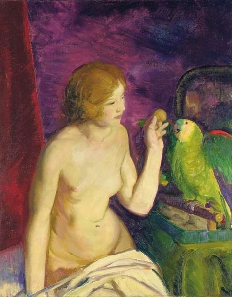 George Wesley Bellows (1882-1925) George Bellows, Ashcan School, Ben Shahn, Parrot Painting, Oil Painting Reproductions, Painting Reproductions, Bellows, Famous Artists, Religious Art