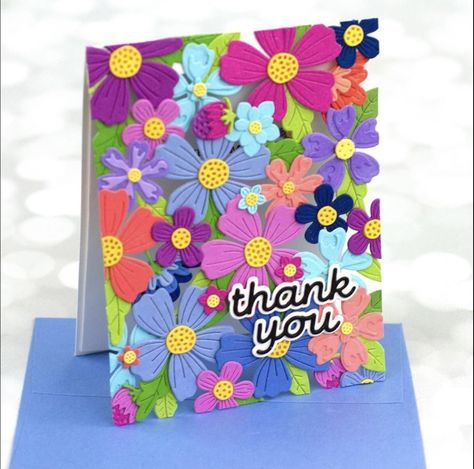 Spellbinders Be Bold Blooms, Be Bold Blooms, Jennifer Mcguire Cards, Stitched Flowers, Acetate Cards, Jennifer Mcguire Ink, Jennifer Mcguire, Unique Stamps, Spellbinders Cards