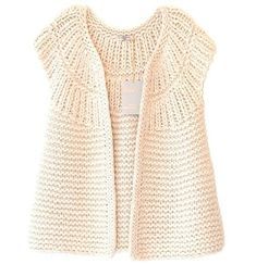 Si te encanta lucir un chaleco a crochet como accesorio, que no abrigue mucho para poder llevarlo a tu día a día, no te pierdas estos chalecos tejidos a mano. Pola Kardigan, Pola Sweater, Jaket Crochet, Pola Jaket, Diy Crafts Knitting, Crochet Jacket, Vest Pattern, Crochet Vest, Sweater Crochet Pattern