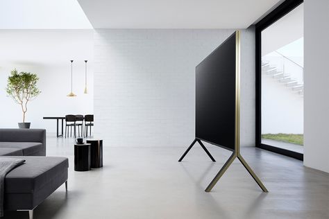 There's no need to wall mount it. With an integrated floor stand, the Sony 100-Inch XD9 4K TV is meant to be the centerpiece of your viewing area. 100 Inch Tv, Audio Room, 4k Tv, Tv Led, Wood Siding, Home Cinemas, Queen Bed, Best Interior Design, Cool Beds