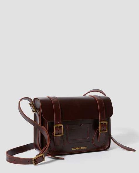 Doc Marten Messenger Bag, Doc Martens Bag, Satchel Outfit, Brown Dr Martens, Doc Marten, Outfit Check, Leather Box, Leather Satchel Bag, Crossbody Messenger Bag