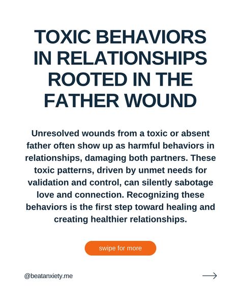 The “father wound” runs deep—an emotional scar left by an absent, neglectful, or emotionally unavailable father. The damage isn’t always obvious, but it shows up everywhere, especially in your relationships, your self-worth, and the direction of your life. Without knowing it, you might be chasing validation from people who are just as emotionally unavailable as your father, repeating the same toxic cycles over and over. It disconnects you from who you are at your core, including your sexuali... Neglectful Father, Unavailable Father, Absent Father, Father Wound, Growing Pains, Emotionally Unavailable, Attachment Styles, Self Worth, The Father