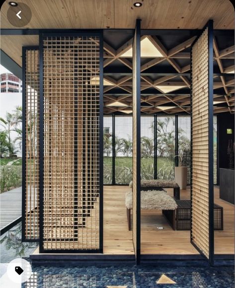 Exterior Partition Design, Folding Partition Design, Exterior Partition, Japanese Partition, Folding Door Design, Outdoor Partition, Partition Folding, Folding Partition, Partition Walls