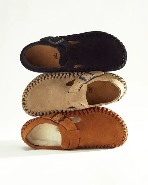 Kith for Birkenstock London Braided Winter 2023 Birkenstock London, Montana Style, Birkenstock Clog, Ancient Egypt History, London Models, Iconic London, London Shoes, Closed Toe Shoes, Birkenstock Sandals