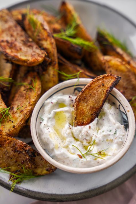 Sumac Roasted Potatoes with Preserved Lemon Sumac Seasoning, Roasted Crispy Potatoes, Sumac Powder, Sumac Spice, Garlic And Olive Oil, Preserved Lemon, Preserved Lemons, Fries Recipe, Sour Taste