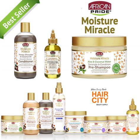 African Pride Hair Products, African Pride Moisture Miracle, Curly Routine, Moisture Miracle, Curly Products, Cantu Hair Products, Hair Mask Recipe, Natural Hair Treatments, Natural Hair Stylists