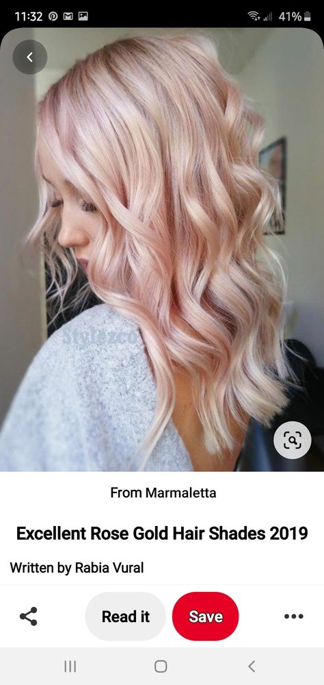 Light Rose Gold Hair Blonde, Platinum Rose Gold Hair, Rose Gold Toner, Rose Gold Hair Shades, Shadow Root Blonde, Rose Gold Hair Blonde, New Hair Do, Long Blond, Dye Colors