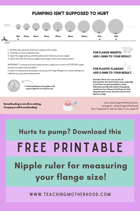 nipple ruler, printable ruler, free printable, breast pump flange size, flange size tool, free flange size tool, measuring tool for flanges, flange size Frozen Breastmilk Guidelines, Breastmilk Storage Guidelines Printable, Exclusive Pumping And Feeding Schedule, Thawing Breastmilk Guidelines, Breastmilk Storage Guidelines, Flange Size Breast Pump, Printable Ruler, Clogged Duct, Exclusive Pumping