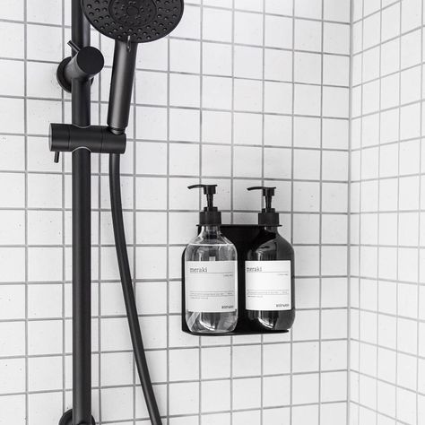 Soap and Shampoo Dispenser Holder Shower Shampoo Holder Ideas, Shower Shampoo Holder, Ikea Bathroom Accessories, Shampoo Holder, Shower Soap Dispenser, Relaxing Bathroom, Shampoo Dispenser, Ikea Bathroom, Shower Storage