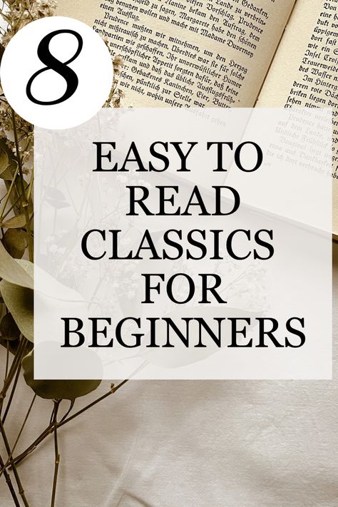 Easy to read classics for absolute beginners| books | book recs | books to read Literature For Beginners, Easy Books To Read For Beginners, Classic Books For Beginners, Classics For Beginners, Philosophy Books For Beginners, English Books For Beginners, Novels For Beginners, Reading Classics, Classics To Read