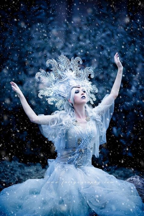 Turandot Opera, Ice Queen Costume, Ice Queen Makeup, Winter Goddess, Frozen Ice, Professional Model, Snow Fairy, Athens Georgia, Fairytale Photography