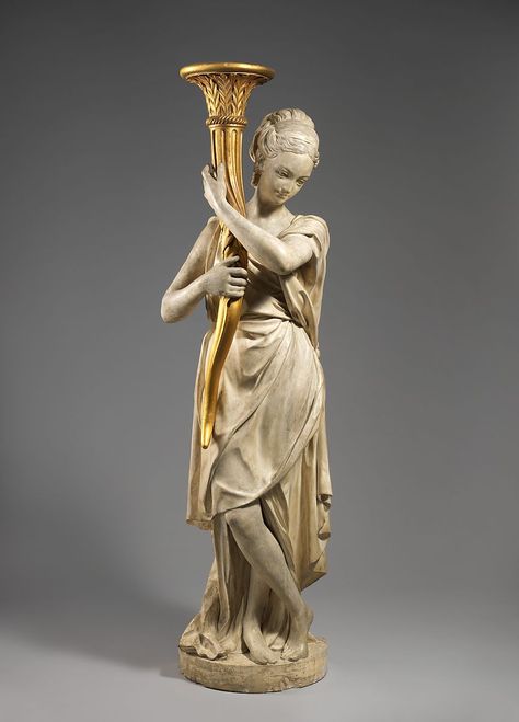 Style of Augustin Pajou | Torchère figure (one of a pair) | French | The Metropolitan Museum of Art French Statue, Decorative Clock, Ancient Greek Sculpture, European Sculpture, French Sculptor, Greek Statues, Antique Statue, Greek Sculpture, Building Art