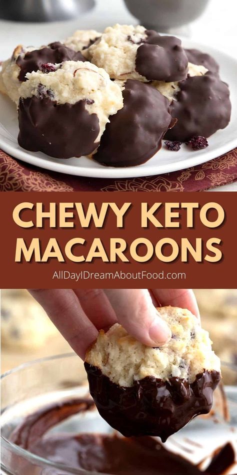 Easy Keto Christmas Cookies, Keto Marzipan, Keto Macaroons, Carolyn Ketchum, Thm Cookies, Keto Cranberry, Coconut Almonds, Almond Macaroons, Keto Christmas Cookies