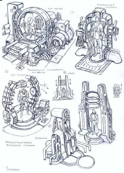 env obj 82 by TugoDoomER.deviantart.com on @DeviantArt                                                                                                                                                     More Low Poly Concept Art, Sci Fi Sketch, Star Wars Robots, Portal Design, Sci Fi Props, Arte Robot, Futuristic Art, Robots Concept, Robot Concept Art