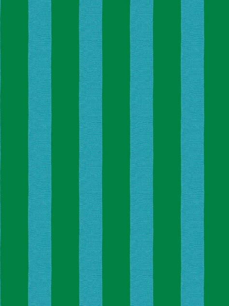 Grosgrain Stripe Wallpaper by Sarah Jessica Parker - Emerald Peacock | Traditional + Peel & Stick Wallpaper | Wallshoppe