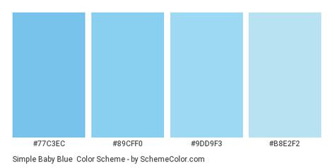 Color scheme palette image Baby Blue Palette, Light Blue Color Code, Rgb Color Codes, Blue Names, Valentines Day Coloring Page, Valentines Day Coloring, Baby Blue Color, Blue Palette, Baby Blue Colour