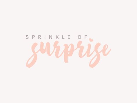 Surprise Logo Design, Surprise Word Design, Joy Logo Design, Monogram Logo Design, Word Design, Monogram Logo, Vimeo Logo, Lifestyle Blog, Sprinkles