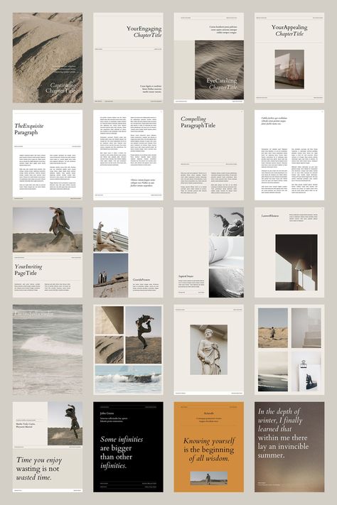 Artemis is a workbook influenced by Greek culture. Built with custom-made icons, majestic color tones, and layout, when combined, resembles Intelligence & Glory. It perfects if you want your course to shows empowerment & class to your audience. 100 Visually Stunning Pages in US Letter and A4 Sizes. Check out the full workbook preview here: https://www.canva.com/design/DAE24zJ7CuE/sSlYNG3h5RIUUC6S8sevUw/view?utm_content=DAE24zJ7CuE&utm_campaign=designshare&utm_medium=link&utm_source=sharebutton S Workbook Layout, Canva Course, Magazine Cover Ideas, Social Media Guide, Workbook Design, Business Model Canvas, Page Layout Design, Create Online Courses, Workbook Template