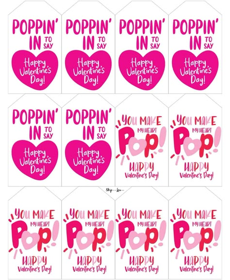 Pop Rock Valentine Free Printable, You Make My Heart Pop Valentine, Pop Rocks Valentines Free Printable, Valentines Sucker Printables, Push Pop Valentines Free Printable, Free Pop It Valentine Printable, Pop Tart Valentine Printable, Cake Pop Valentines Card, Coworker Valentine Cards Free Printable