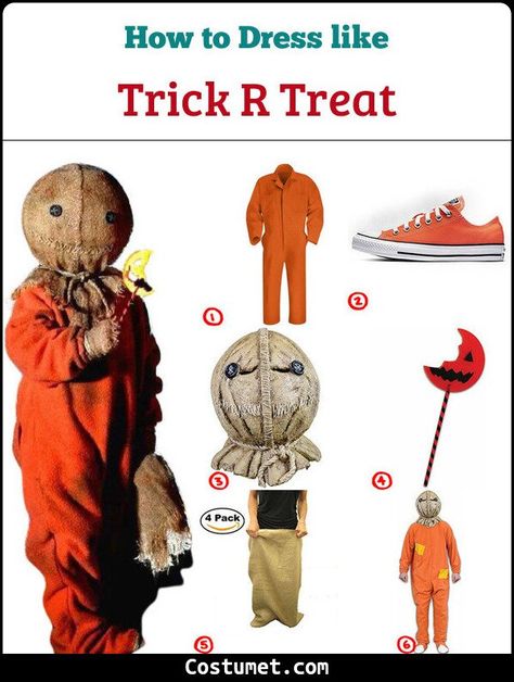 Trick R Treat's Sam Costume for Cosplay & Halloween 2021 Trick R Treat Costume, Sam Halloween Costume, Sam Trick R Treat Costume, Sam Halloween, Trick R Treat Sam, Hallowen Costume Ideas For Men, Trick Or Treat Movie, Trick Or Treat Sam, Halloween Costumes Plus Size