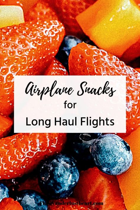 Delicious Airplane Snacks for Long Flights - This Wanderlust Heart Food To Take On Long Flights, Healthy Snacks For Long Flights, Food To Bring On Airplane Long Flights, Best Snacks For Long Flights, Flight Snacks Airplane, Best Airplane Snacks Long Flights, Snacks For A Long Flight, Food To Bring On Airplane, Long Flight Snacks