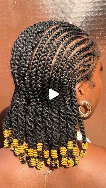 Kolese, 90s Alicia keys braids inspo 🇳🇬  I love how well documented traditional Yoruba hairstyles are. When I have these styles in ... | Instagram Yoruba Hairstyles, Keys Braids, Beaded Braids, Alicia Keys Braids, Natural Hair Weaves, Braided Prom Hair, Natural Hair Twists, Braided Hairstyles For Teens, Natural Hair Updo