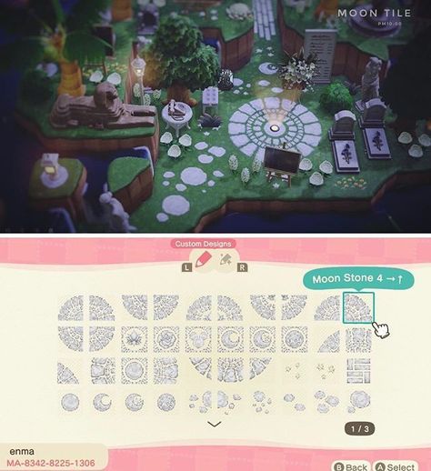 Moon Tile, Acnh Cottagecore, Animal Crossing 3ds, Animals Crossing, Animal Crossing Funny, Ac New Leaf, Animal Crossing Guide, Animal Crossing Qr Codes Clothes, Animal Crossing Wild World