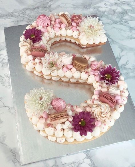 Letter Cakes, Number Birthday Cakes, Alphabet Cake, Cake Lettering, Happy Cake, Cream Tart, Happy Birthday Cake Images, Monogram Cake, 21st Birthday Cakes