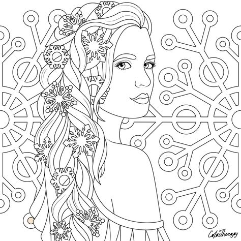 I colored this myself using Color Therapy App for iPhone and iPad. It's so fun and relaxing! Try this app for Free! get.colortherapy.me 😀 Color Therapy Coloring Pages, Colouring Patterns, Horse Coloring Pages, Adult Colouring Pages, Detailed Coloring Pages, Princess Drawings, Color Me Beautiful, Printable Adult Coloring Pages, Color Therapy App