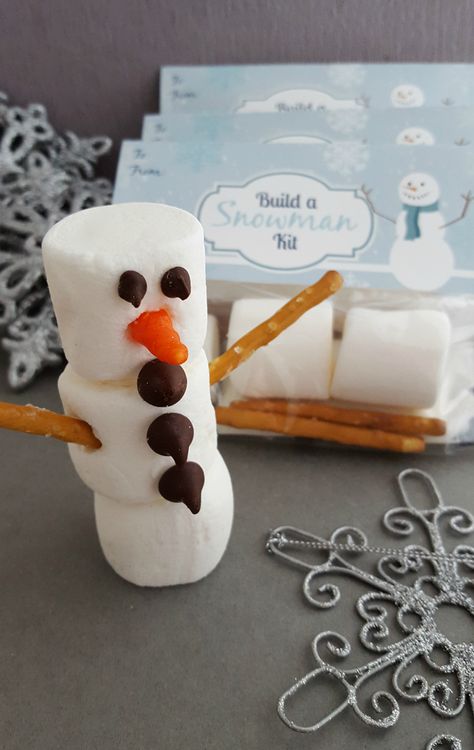 Olaf Frozen Snowman Kit Olaf Marshmallow Snowman, Snowman Treats, Marshmellow Snowman, Build A Snowman Kit, Olaf Marshmallow, Frozen Activities, Sledding Party, Frozen Snowman, Secret Santa Christmas Gifts