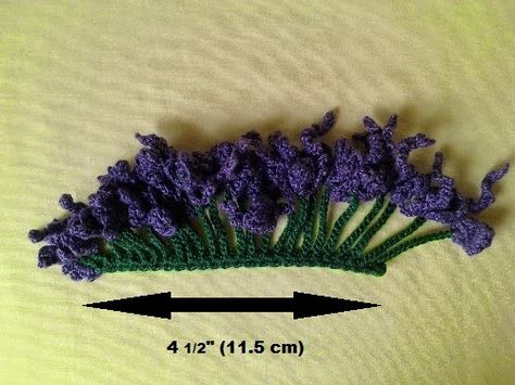 Crochet is the Way: Free Pattern: Wisteria Bloom Crochet Wisteria, Crochet Plants, Wisteria Flower, Delphinium Flowers, Crochet Flowers Free Pattern, Yarn Flowers, Crochet Bouquet, Crochet Plant, Flower Crochet