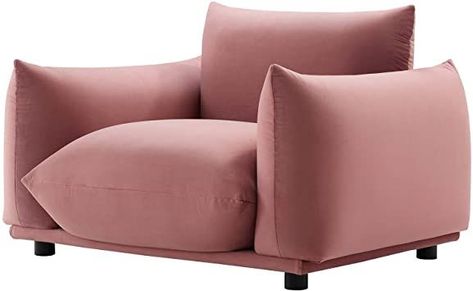 America Luxury - Chairs Armchair Accent Chair, Velvet, Pink, Modern Contemporary, Living Lounge Room Hotel Lobby Hospitality Contemporary Armchair, Luxury Chairs, Cozy Chair, Grey Armchair, Velvet Chair, Modway Furniture, Modern Armchair, Chair Types, Velvet Armchair