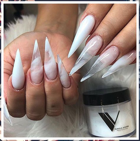 Relish the art of stiletto nail art, each design a unique and eye-catching creation. Clear Acrylic Nails, Milky Nails, Ombre Acrylic Nails, Stiletto Nails Designs, Nail Swag, Crystal Nails, Acrylic Nails Coffin, Coffin Nails Designs, Fire Nails