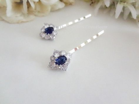 Sapphire Hair Pin Wedding Hair Accessories Bride Hair Piece - Etsy Sapphire Hair, Bride Hair Piece, Accessories Bride, Crystal Hair Pins, Bride Hair, Bride Hair Accessories, Mother Of Bride, Bride Accessories, Wedding Hair Pins