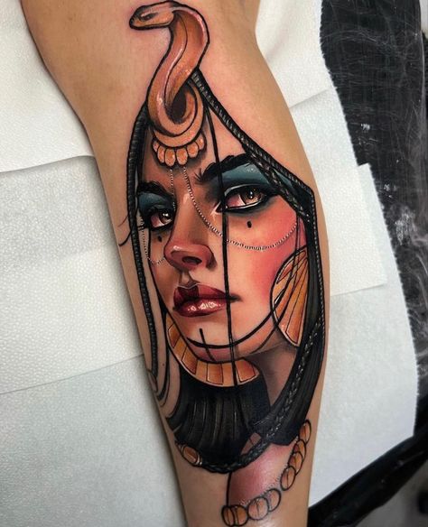 Neo Traditional Women, Neotraditional Tattoo Woman, Neo Traditional Woman, Neo Traditional Egyptian Tattoo, Neo Traditional Woman Tattoo, Neo Traditional Skull, Egyptian Neotraditional Tattoo, Neo Traditional Tattoos Women, Neo Traditional Female Face