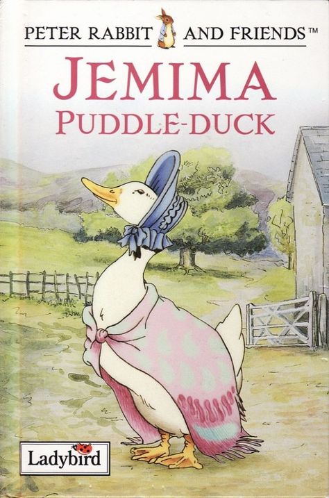 jemima puddle-duck ~ ladybird edition Jemima Puddle Duck, Beatrix Potter Illustrations, Puddle Duck, Peter Rabbit And Friends, Illustrated Gift, Friends Series, Ladybird Books, Childhood Books, Farm Yard