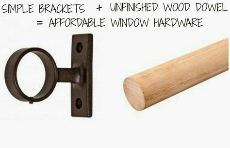 I Bar Nook, Affordable Windows, Diy Curtain Rods, Diy Curtain, Curtain Rod Brackets, Curtain Holder, Luxury Curtains, Design Blogs, The Dining Room