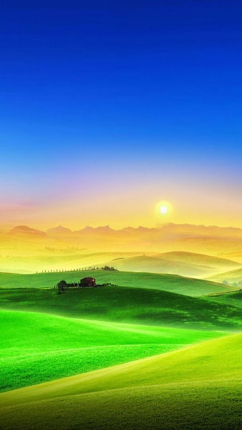 Colores de la naturaleza Colorful Mountains, Image Nature, Green Hills, Beautiful Landscape Wallpaper, Beautiful Places Nature, Beautiful Nature Wallpaper, Natural Scenery, Alam Yang Indah, Beautiful Nature Pictures